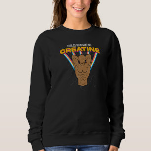 Sudadera Este Es Su Cuerpo En El Gym Weightli Creatina Work