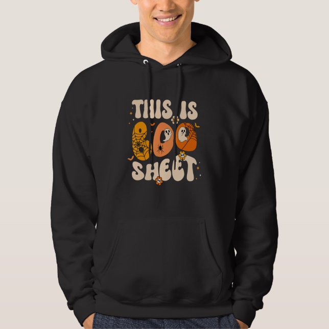 Sudadera Este Es Un Disfraz De Halloween Retro De Fantasma  (Anverso)