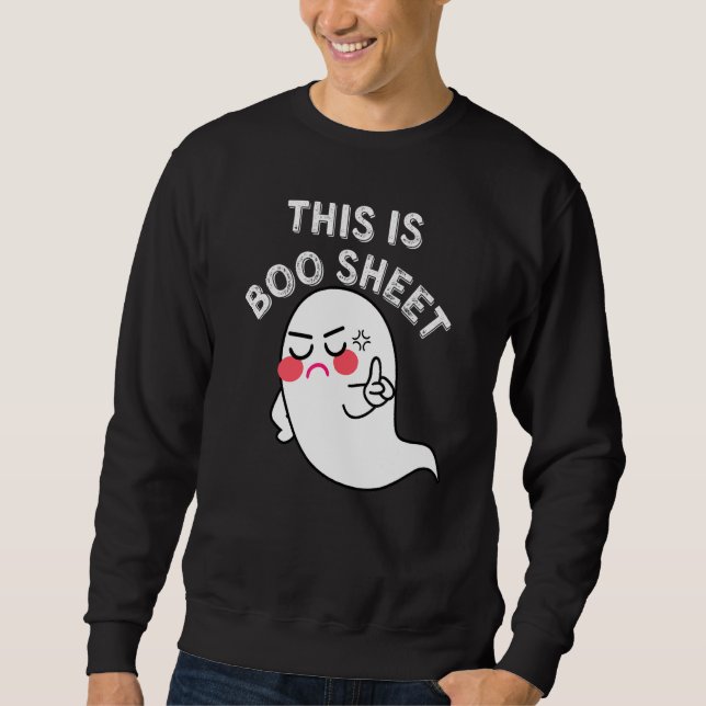 Sudadera Este Es Un Disfraz De Halloween Retro De Fantasma  (Anverso)