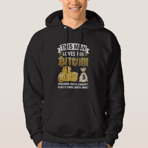 Sudadera este hombre ama sus Bitcoins Nakamoto HODL dinero