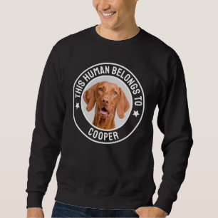 Sudadera Este humano pertenece a un perro o a un Mascota de