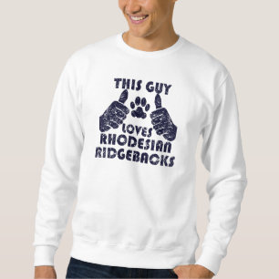 Sudadera Este individuo ama Rhodesian Ridgebacks