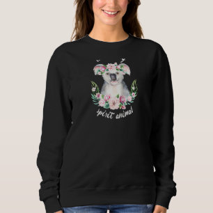 Sudadera Este Koala Es Mi Espíritu Animal Cute Koala Con Fl