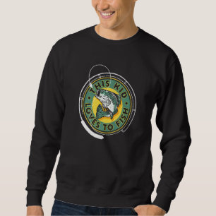 Sudadera Este Niño Ama A Pescar Bass De Boating