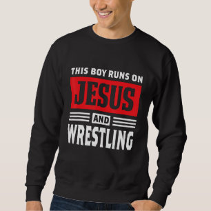 Sudadera Este Niño Corre Sobre Jesús Y Lucha Contra El Gif