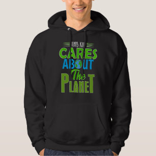 Sudadera Este niño se preocupa de que el planeta proteja el