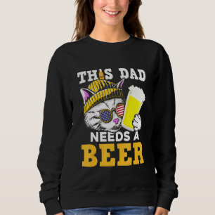 Sudadera Este Papá Necesita Un Día De Padres De Gatos De Ce