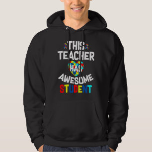 Sudadera Este profesor tiene conciencia del autismo estudia