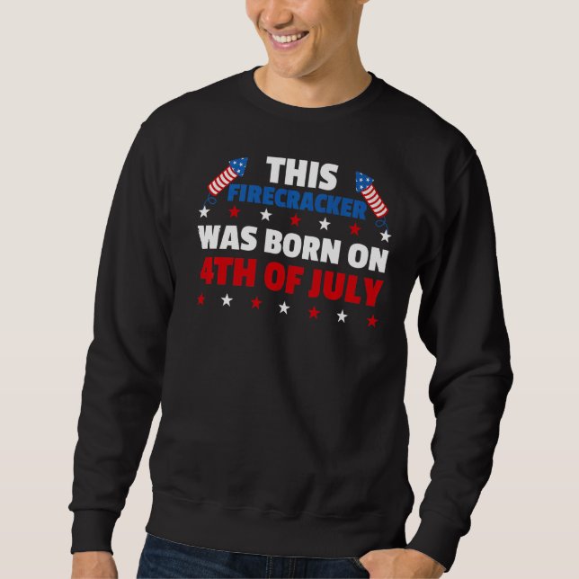 Sudadera Este Rastreador Nació El 4 De Julio Bi (Anverso)