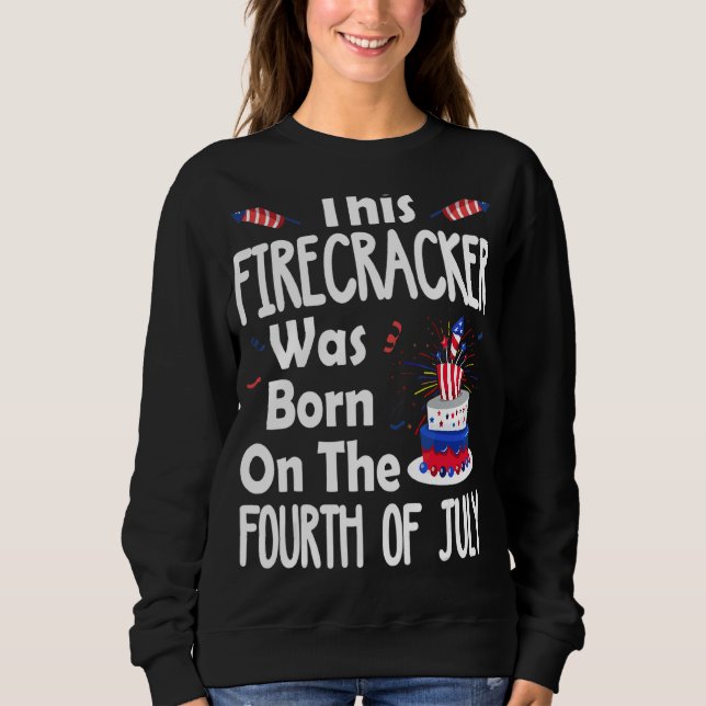 Sudadera Este Rastreador Nació El 4 De Julio Bi (Anverso)