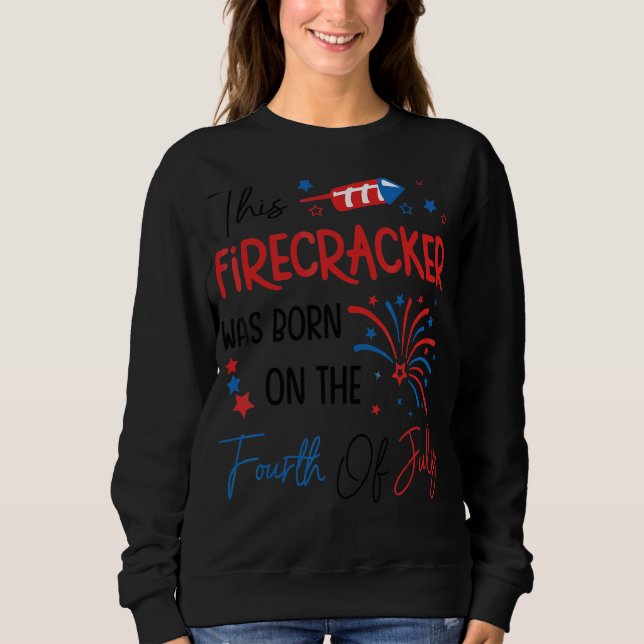 Sudadera Este Rastreador Nació El 4 De Julio Bi (Anverso)