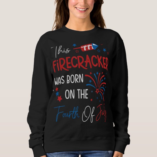 Sudadera Este Rastreador Nació El 4 De Julio Bi (Anverso)