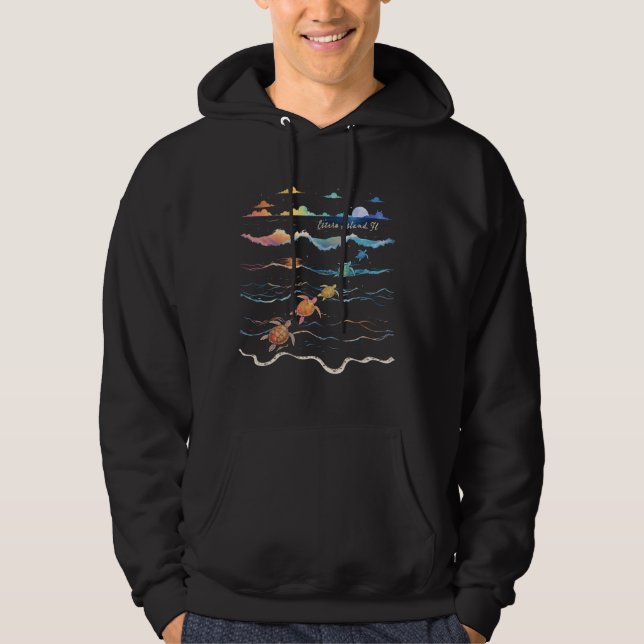 Sudadera Estero Island Florida Turtle Lover Beach Vacat (Anverso)