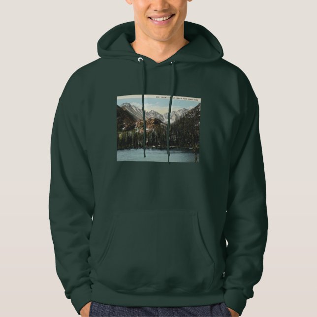 Sudadera Estes Park, Colorado, Bear Lake, Long's Peak (Anverso)