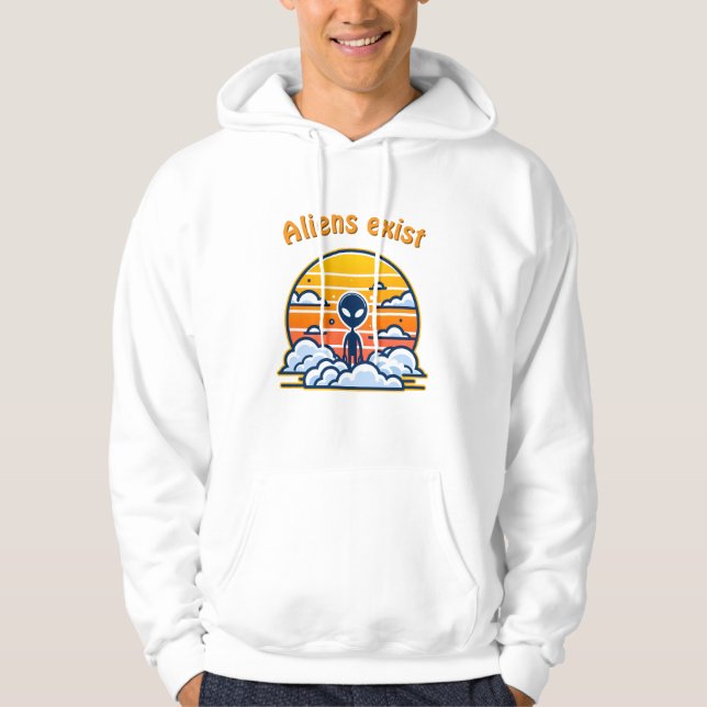 Sudadera Estética Alien Sunset | Sci-Fi Alien Sunset (Anverso)