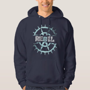Sudadera Estética ciber grunge de alambre de púas rebelde