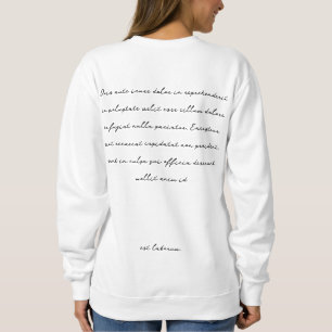 Sudadera Estética de letra manuscrita minimal con estilo