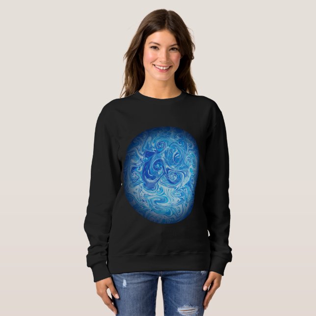 Sudadera estética de marea tranquila (Anverso completo)