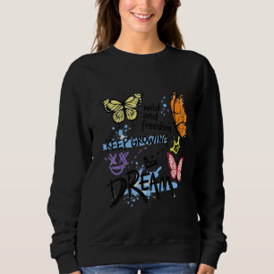 Sudadera estética de mariposa de sueño de crecimie