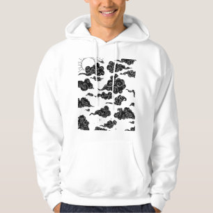 Sudadera Estética de Patrón de Nube Japonesa