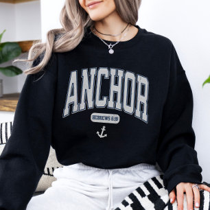 Sudadera Estética de pescador Escritura cristiana angustiad
