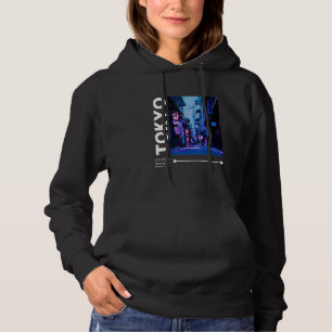 Sudadera Estética de Streetwear de Tokio Cyberpunk Glitch J