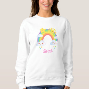Sudadera Estética del arcoiris colorido