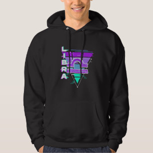 Sudadera Estética del Rótulo Libra Zodiac Vaporwave 80s 90s