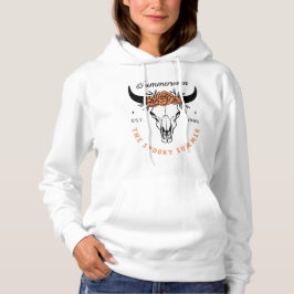 Sudadera Estética floral de cráneo de verano espeluznante d