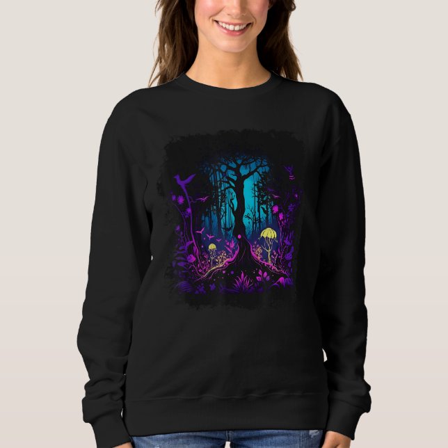 Sudadera Estética Gótica Emo Goblincore Fae Fey Bosque Oscu (Anverso)