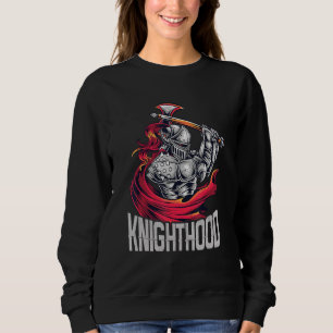 Sudadera Estética Knightcore Fantasía Medieval Espadachín T