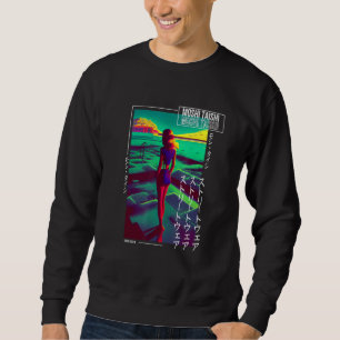 Sudadera Estética Otaku Vaporwave Japonés Synthwave Retro d