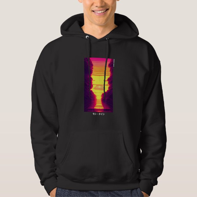 Sudadera Estética Otaku Vaporwave Japonesa Synthwave Retro  (Anverso)
