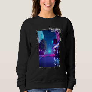 Sudadera Estética Otaku Vaporwave Japonesa Synthwave Retro 