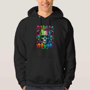 Sudadera Estética Scenecore Niño de la Escena Cráneo Gótico