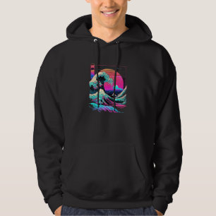Sudadera Estética Vaperwave Glitch Gran Ola Retrowave Sy