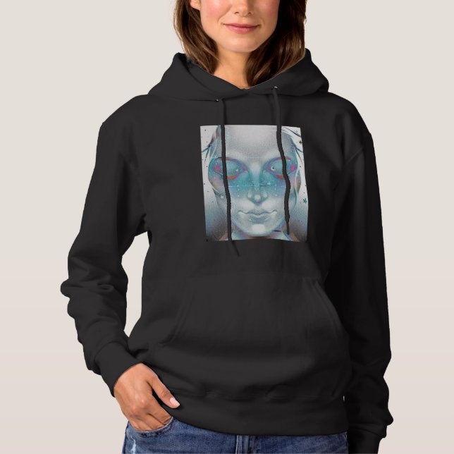 Sudadera Estética Vaporwave Synthwave 80s VHS Glitch Espaci (Anverso)