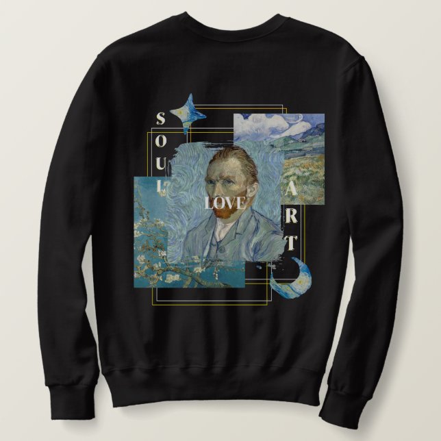 Sudadera Estética Vincent Van Gogh  (Reverso del diseño)