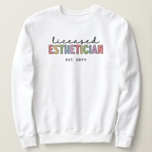 Sudadera Esteticista Cosmetóloga Licenciada Personalizada