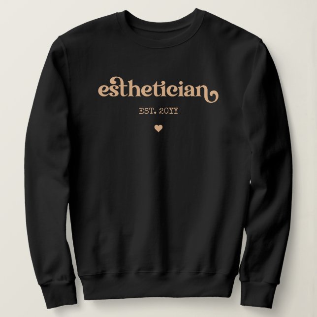 Sudadera Esteticista más cometólogo Personalizado de bellez (Anverso del diseño)