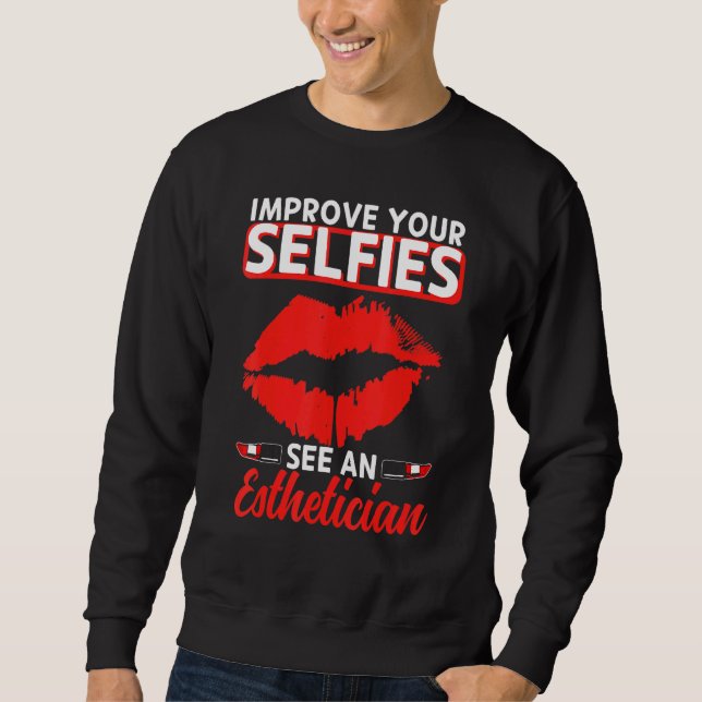 Sudadera Esteticista selfies Lips cosmos estéticos de belle (Anverso)