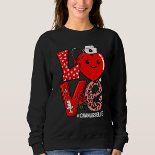 Sudadera Estetoscopio Corazón De Amor Lindo CNA Enfermera V