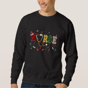 Sudadera Estetoscopio de Navidad de enfermera RN LPN Matorr