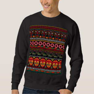 Sudadera Estilo Africano: Decorativo Patrón Delicioso.