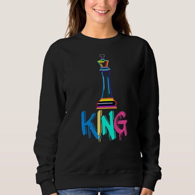 Sudadera Estilo de ajedrez rey (Anverso)