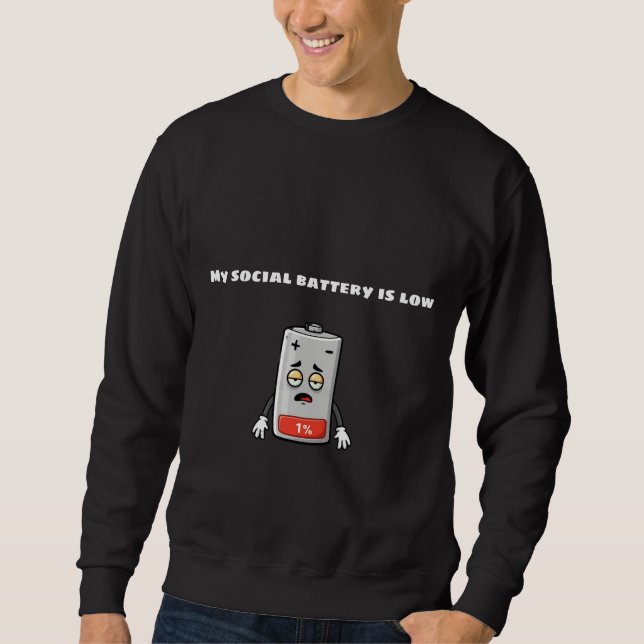 Sudadera Estilo de batería del teléfono (Anverso)