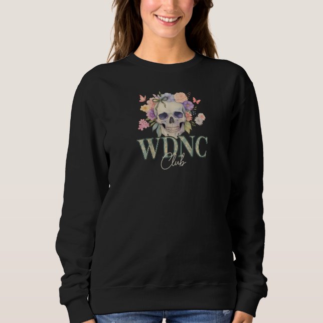 Sudadera Estilo de cráneo floral retro (Anverso)