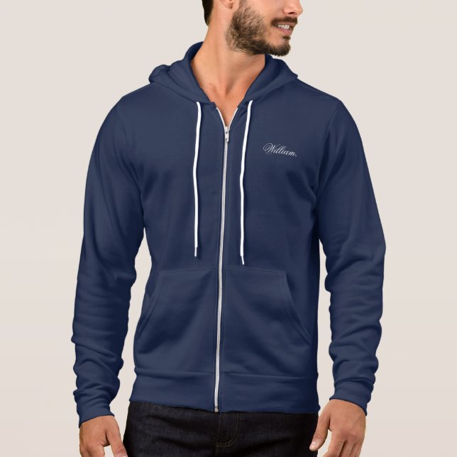 Sudadera Estilo de cremallera completa hecho único con tu p (Anverso)