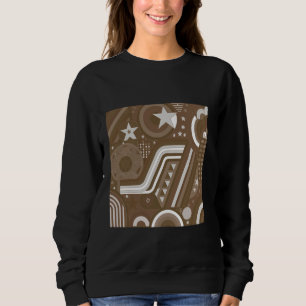 SUDADERA ESTILO DE DISEÑO PLANO DE LA ESTRELLA RETRO DE LOS