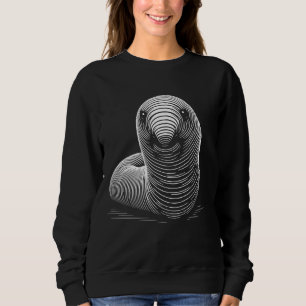Sudadera Estilo de huella digital - Gusano papá mamá